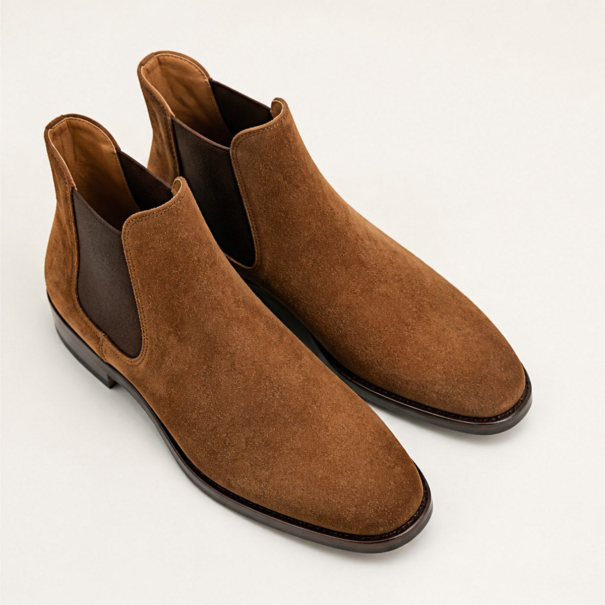 Alpi Suede Chelsea Boots — Tobacco