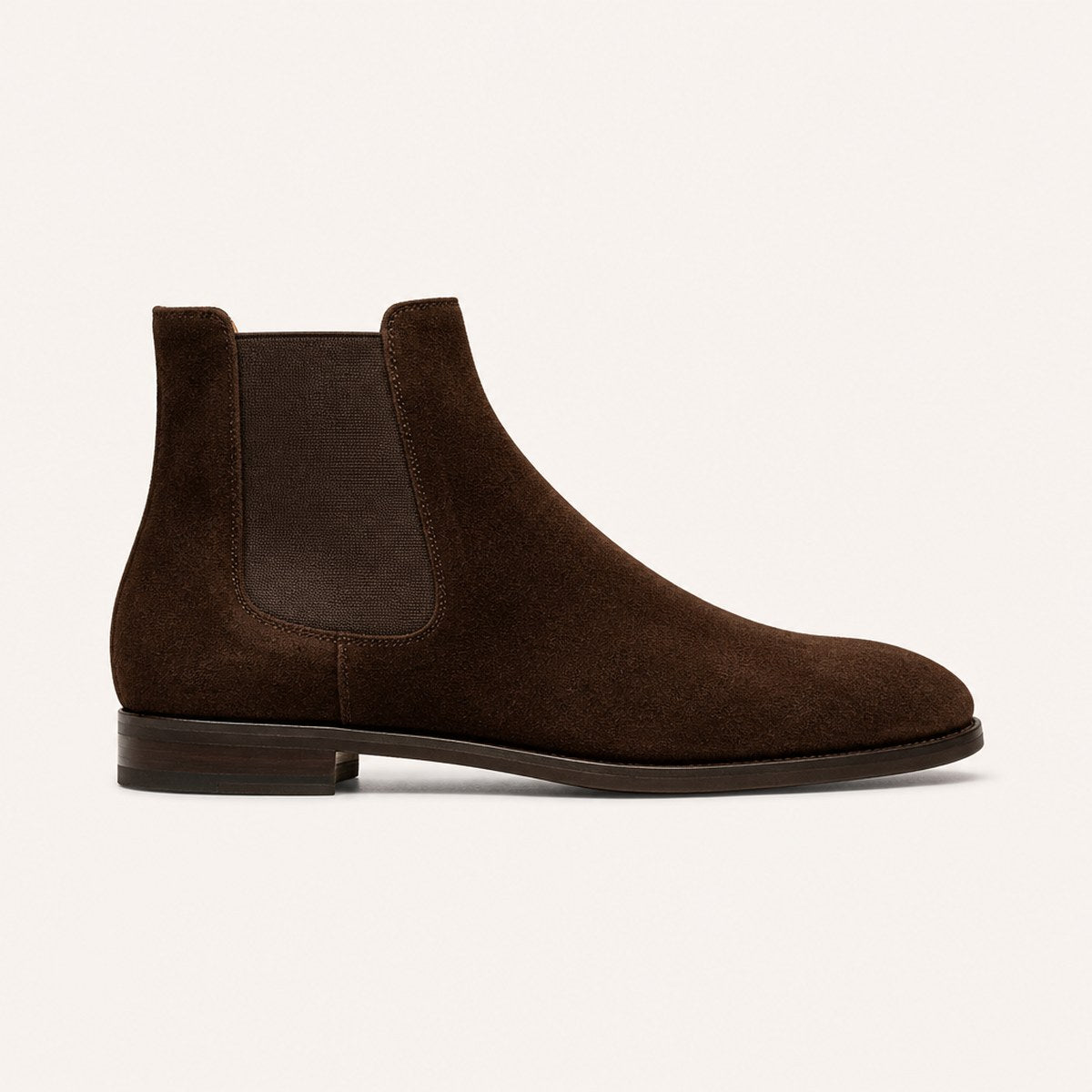 Alpi Suede Chelsea Boots — Dark Brown