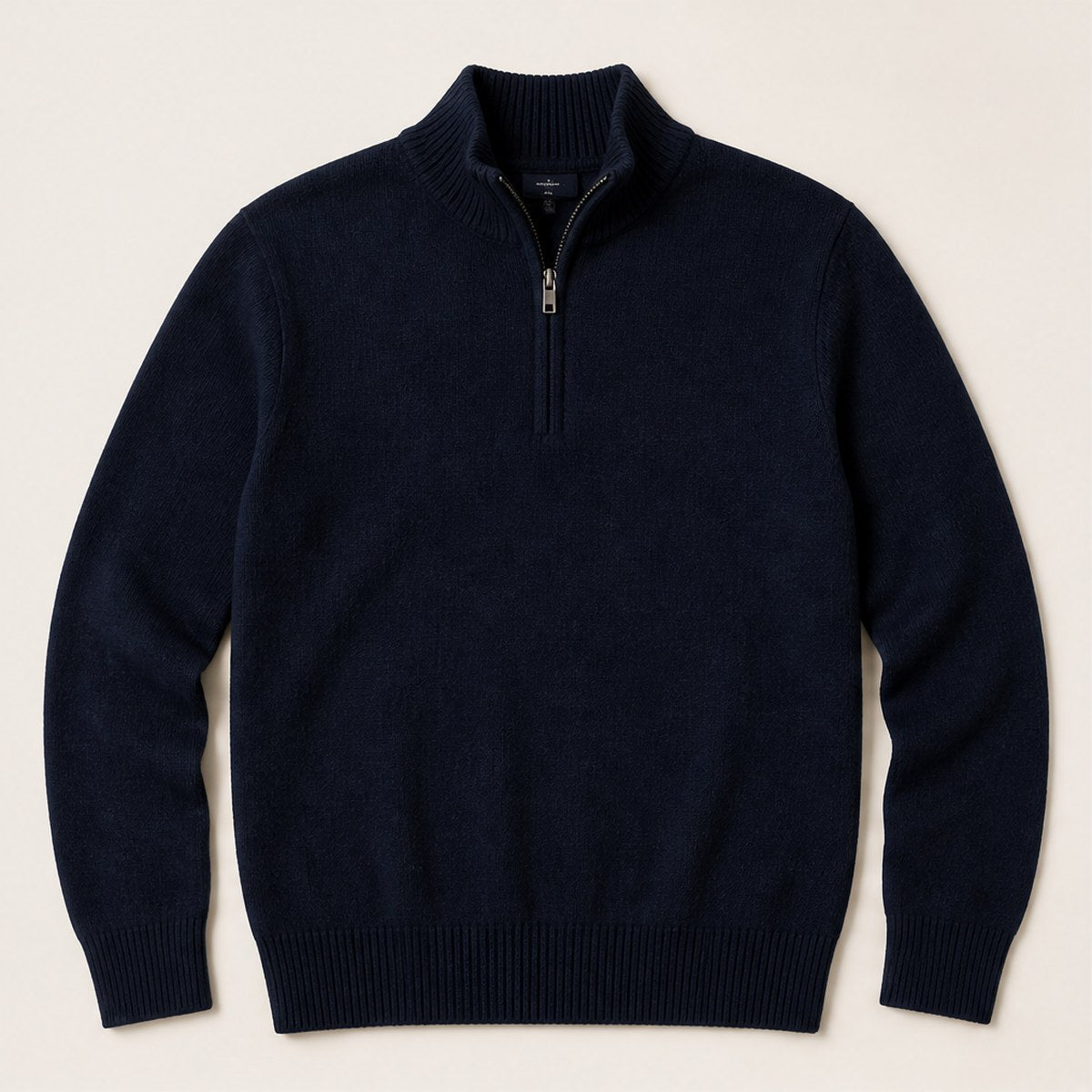 Bergamo Merino Half-Zip — Navy