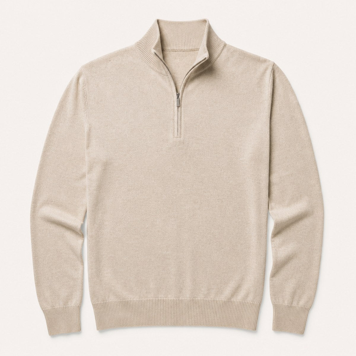 Bergamo Merino Half-Zip — Oatmeal