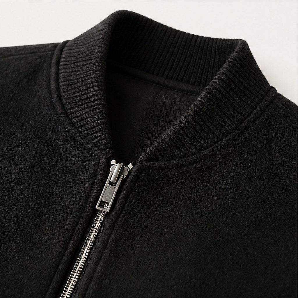 Brera Wool Bomber — Black