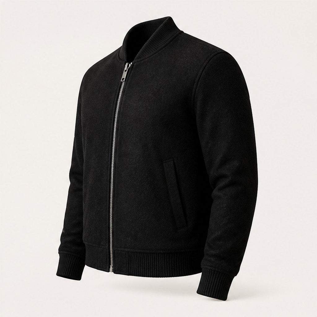 Brera Wool Bomber — Black