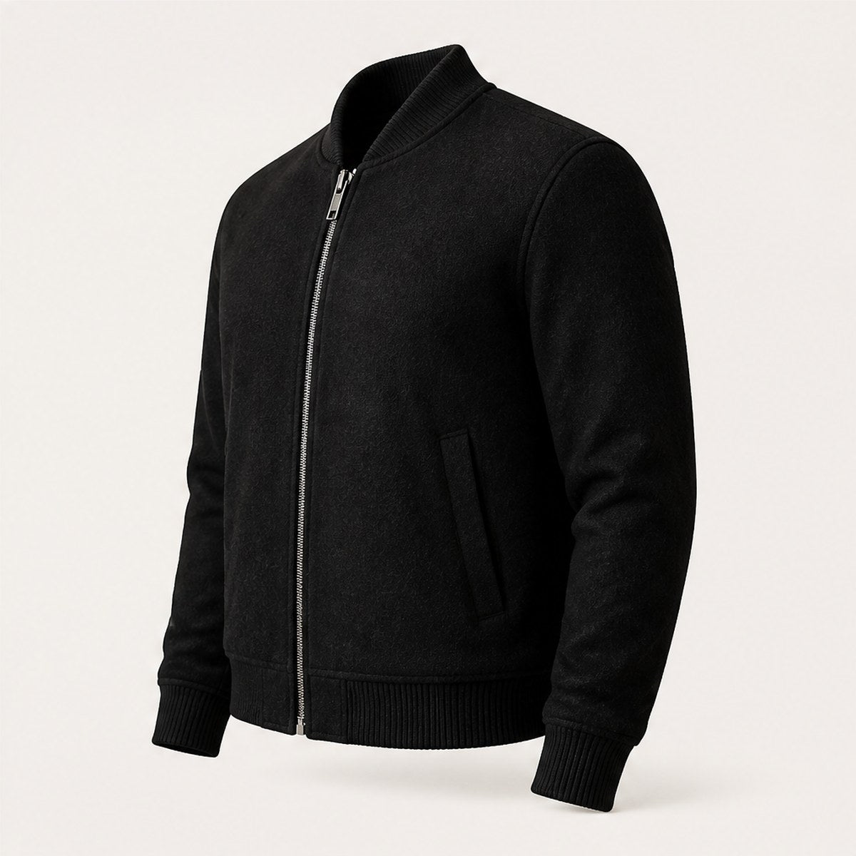 Brera Wool Bomber — Black