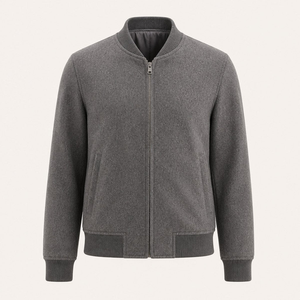 Brera Wool Bomber — Grey