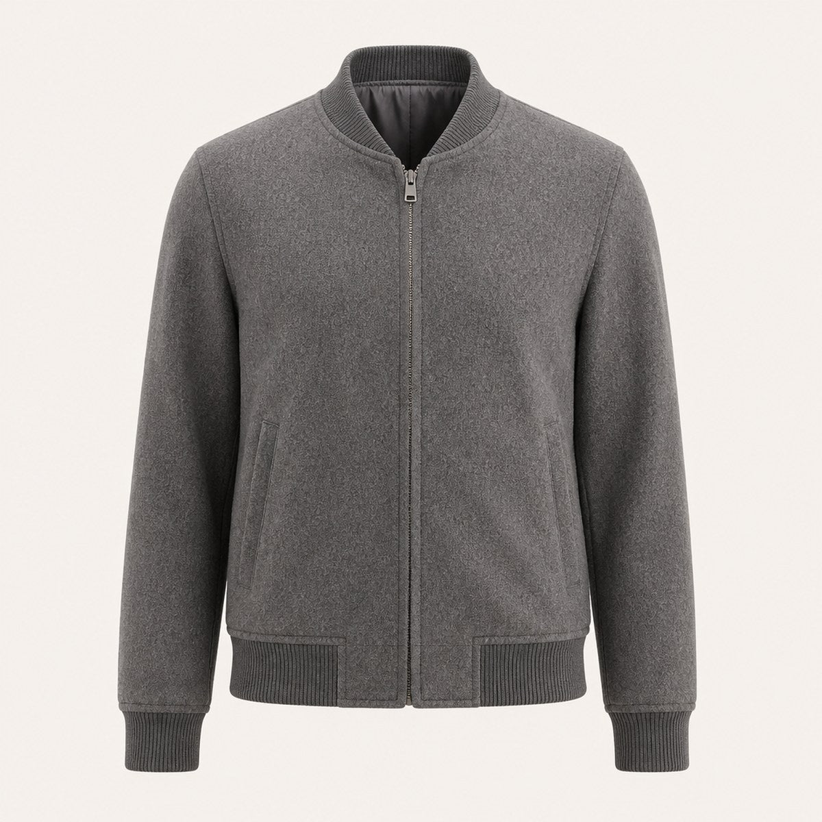 Brera Wool Bomber — Grey