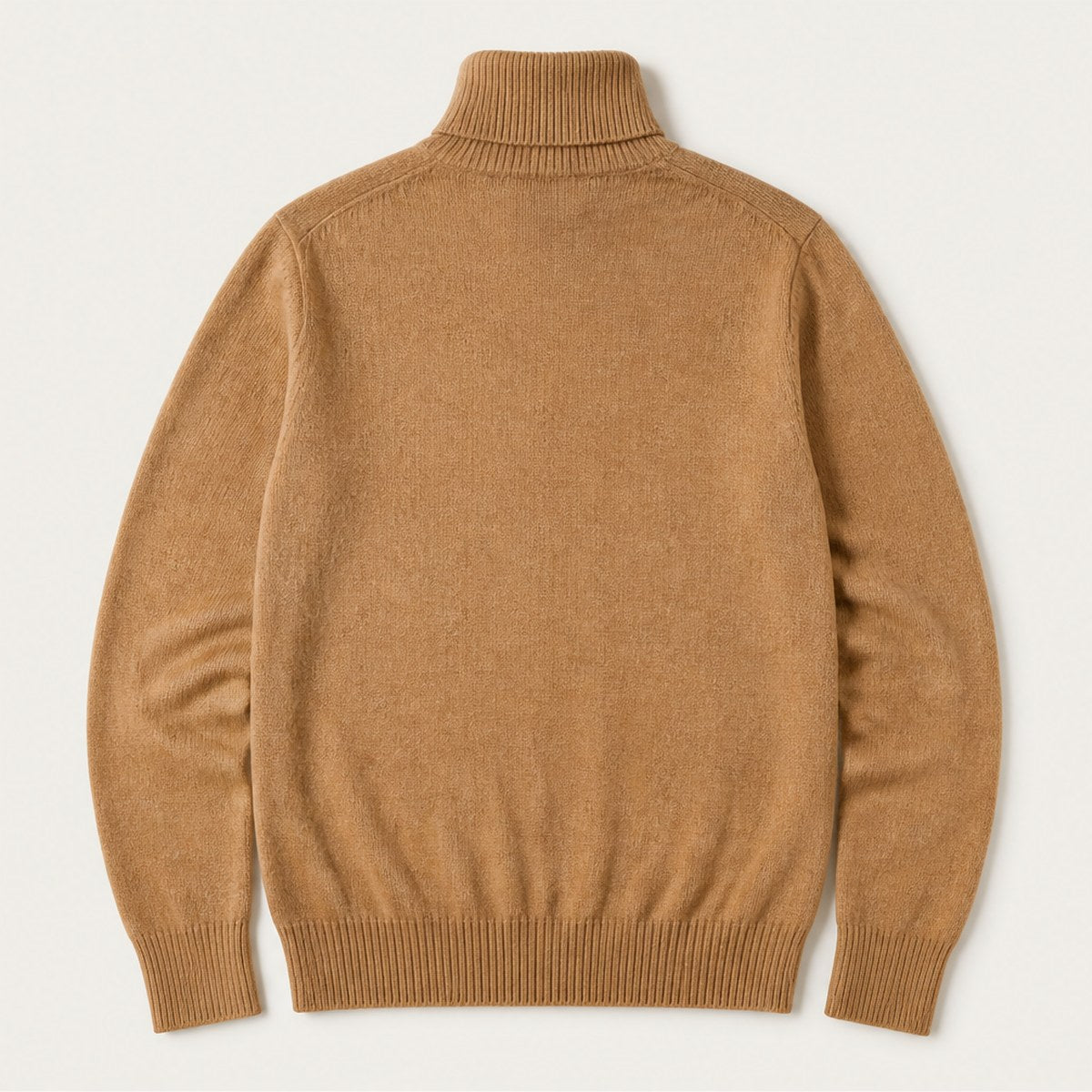 Cortina Cashmere Roll Neck — Camel