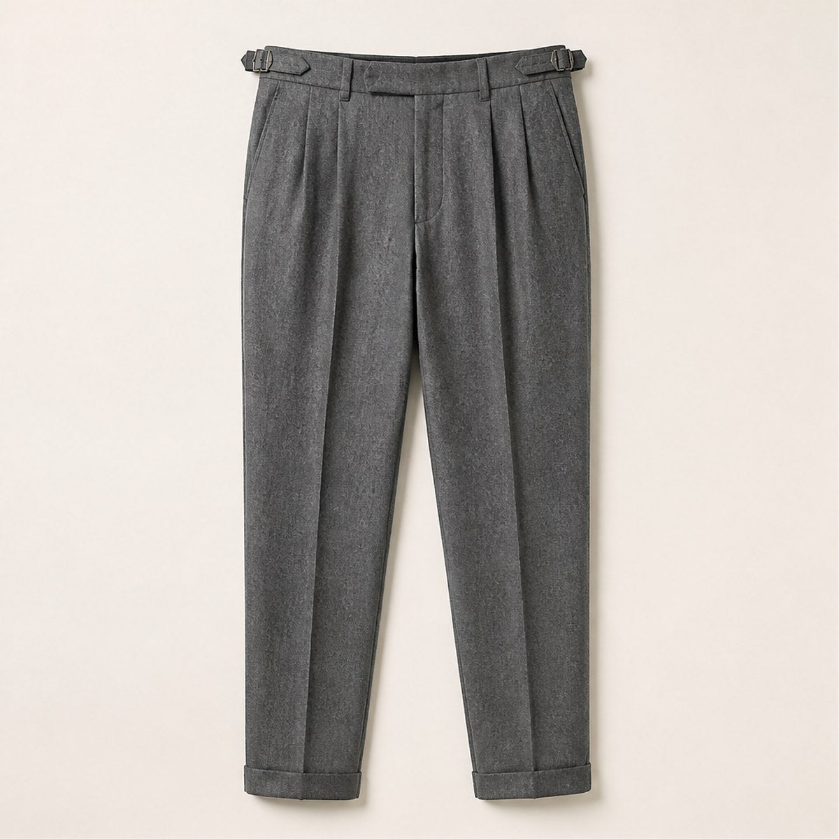 Firenze Pleated Trousers — Grey