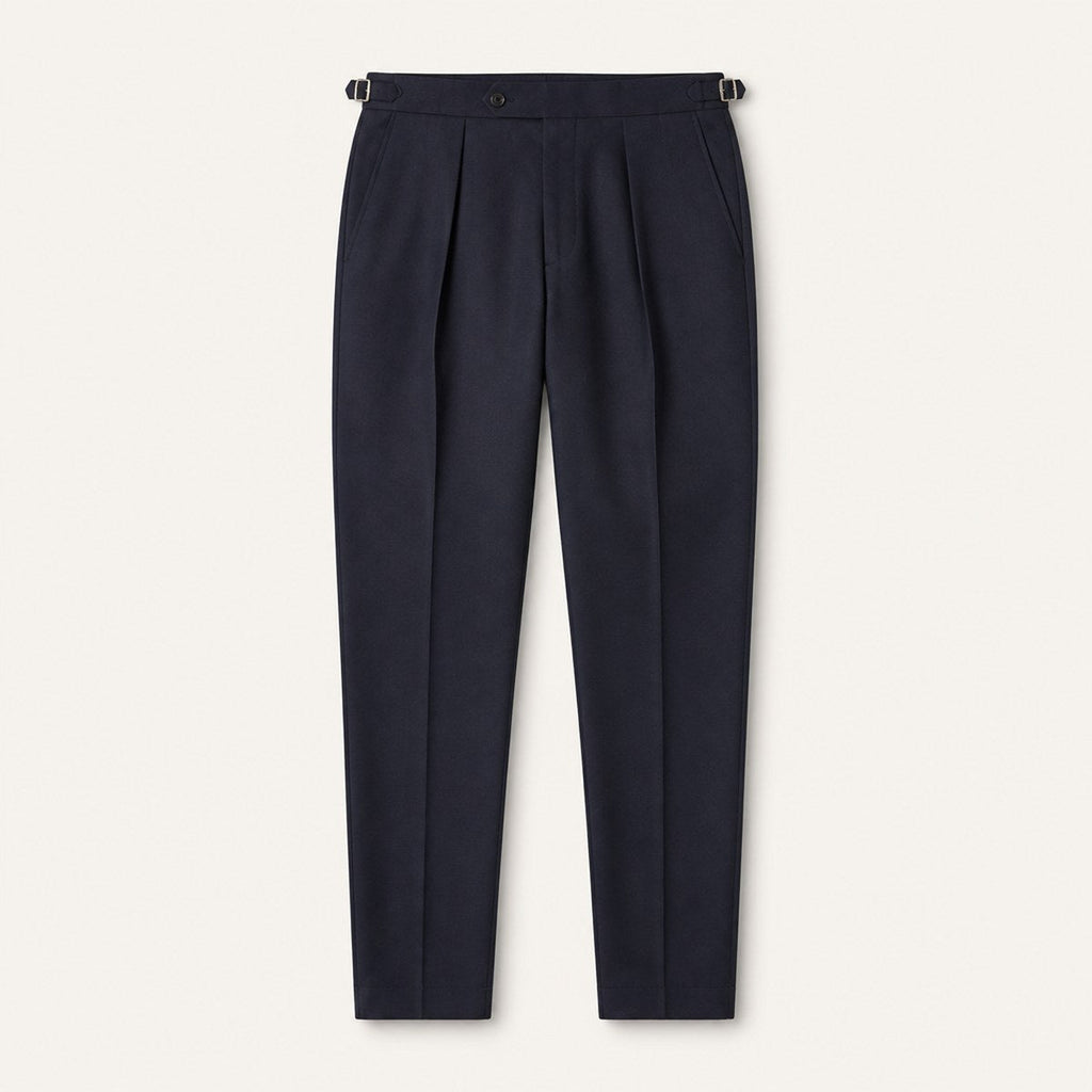 Firenze Pleated Trousers — Navy