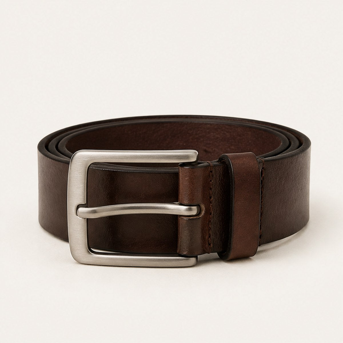 Fiume Leather Belt — Brown