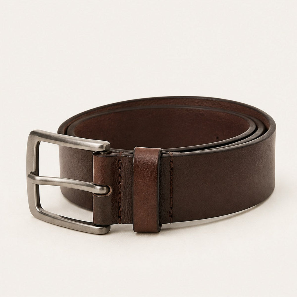 Fiume Leather Belt — Brown