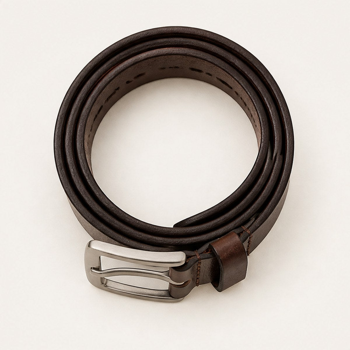 Fiume Leather Belt — Brown
