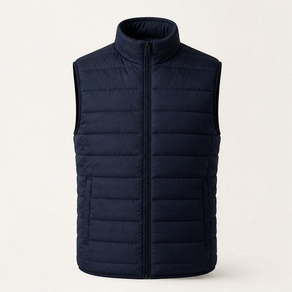 Lago Quilted Vest — Navy