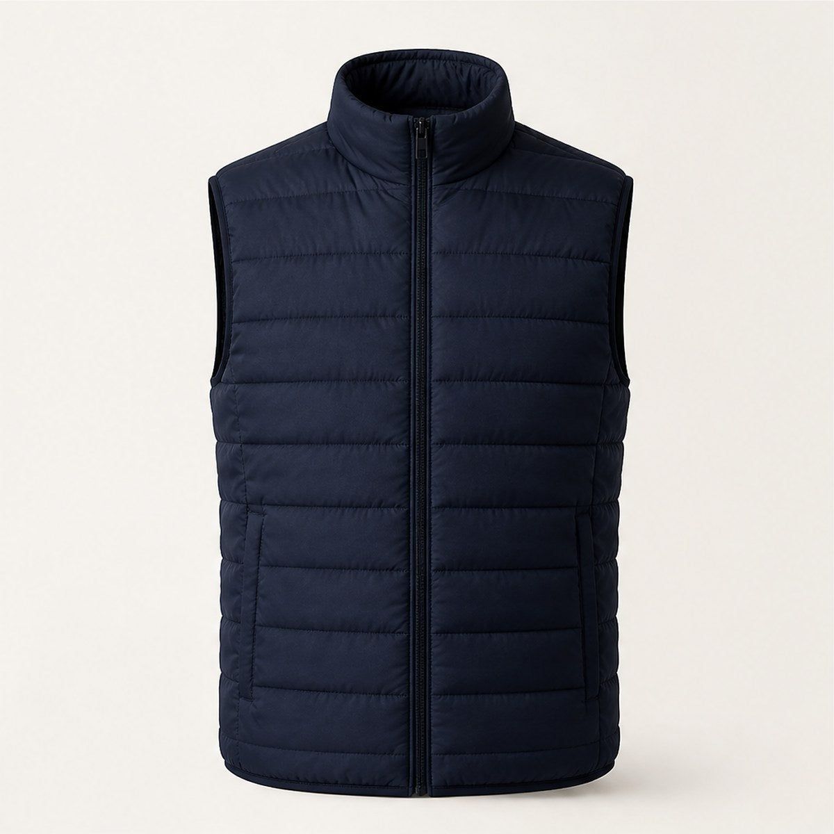 Lago Quilted Vest — Navy