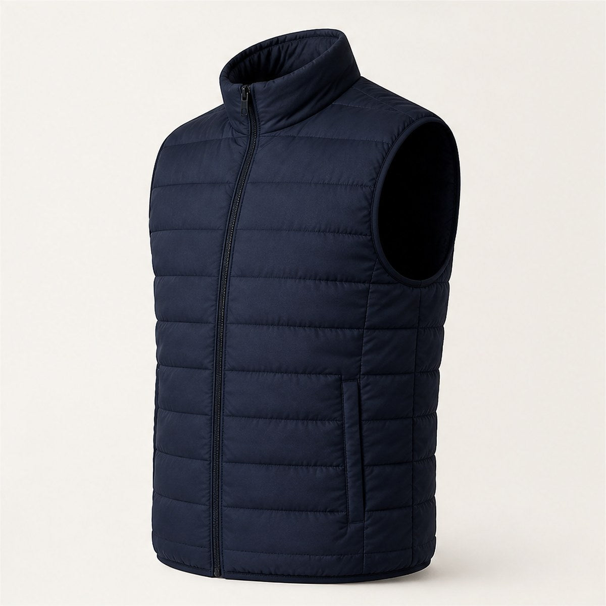 Lago Quilted Vest — Navy