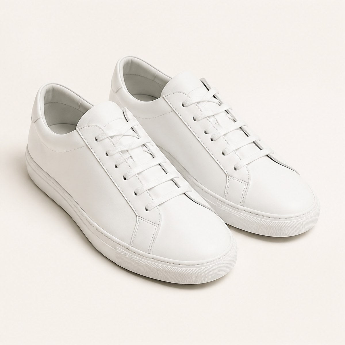 Levante Leather Sneakers — White