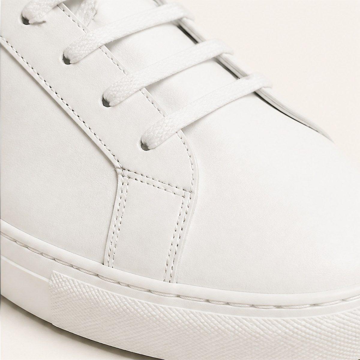 Levante Leather Sneakers — White