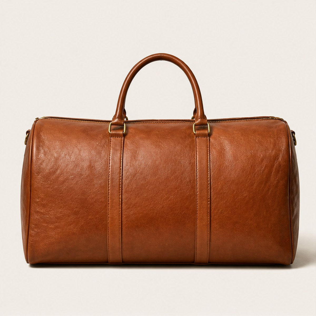 Ligure Leather Weekender — Cognac