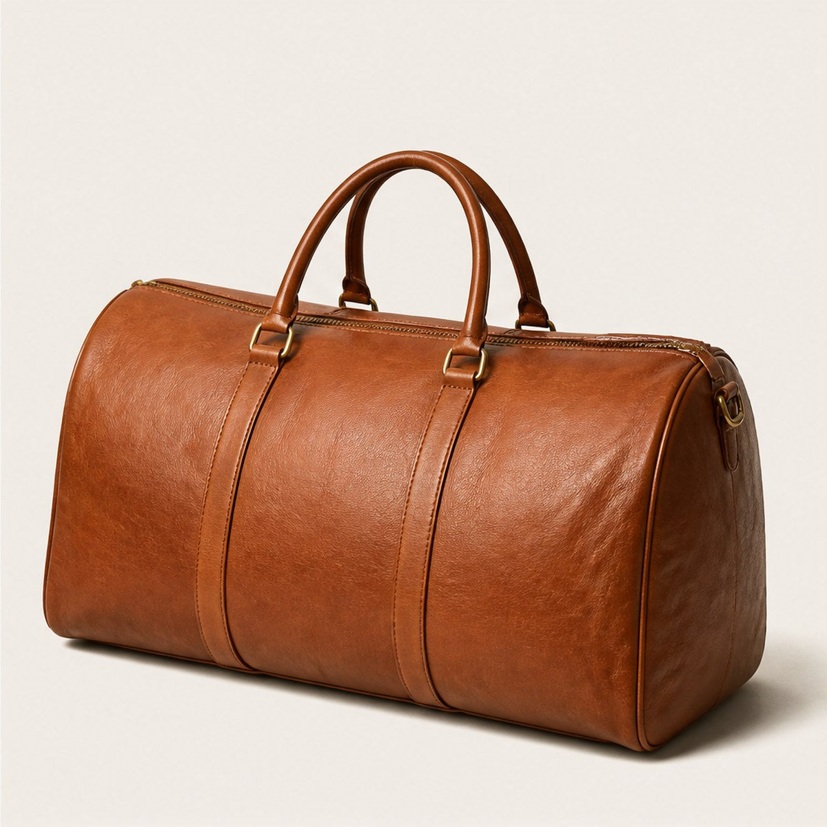 Ligure Leather Weekender — Cognac