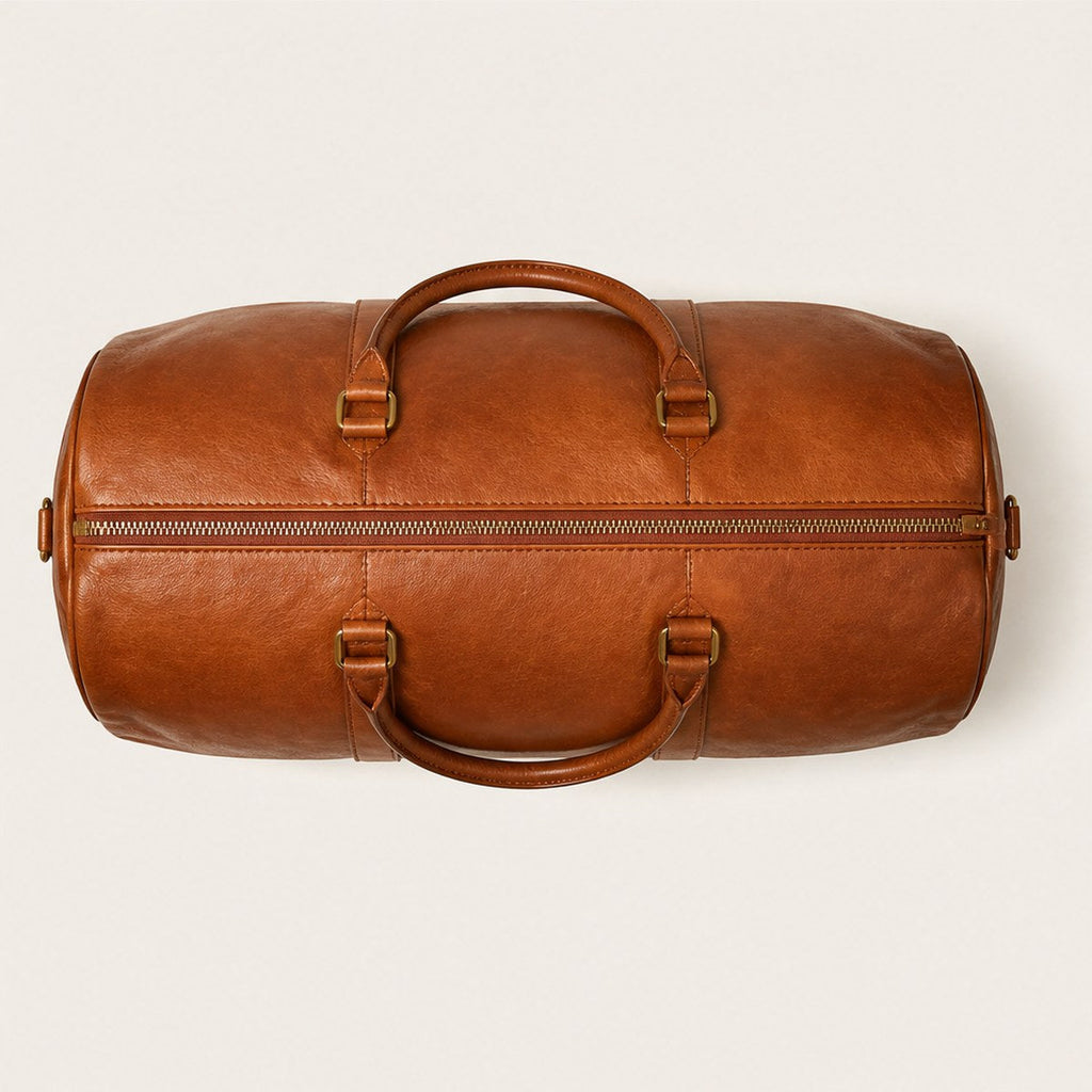 Ligure Leather Weekender — Cognac