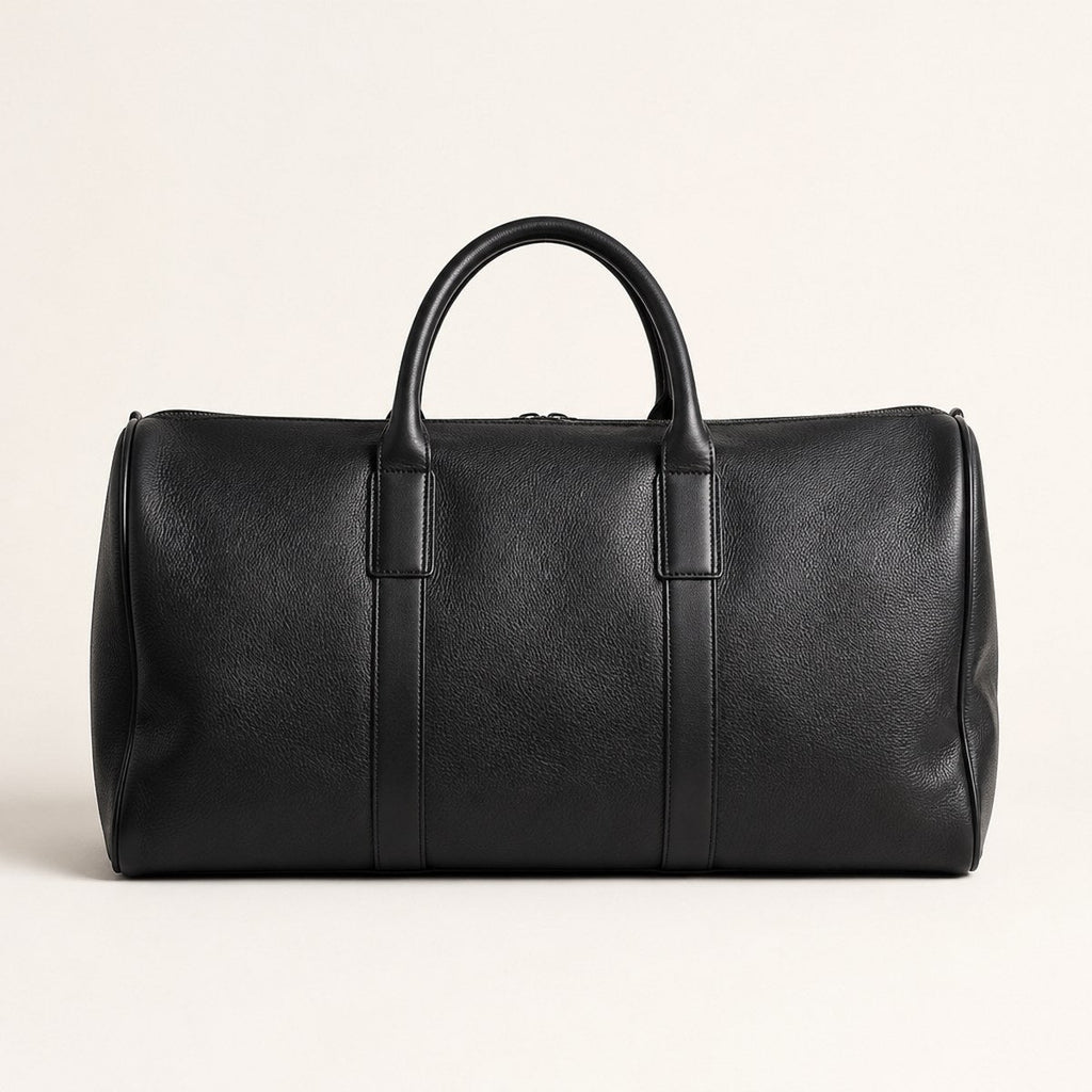 Ligure Leather Weekender — Black
