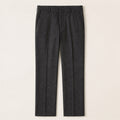 Palermo Wool Flannel Trousers — Charcoal