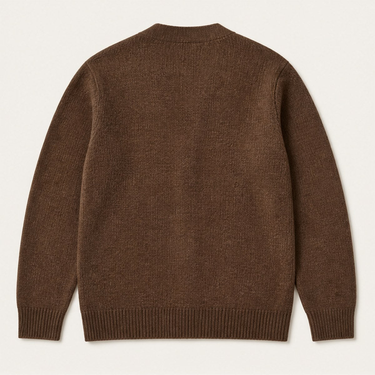 Pisa Merino Cardigan — Brown