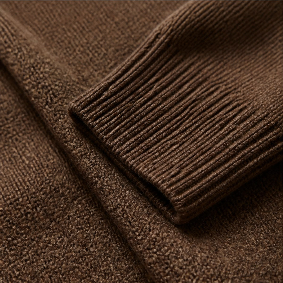 Pisa Merino Cardigan — Brown