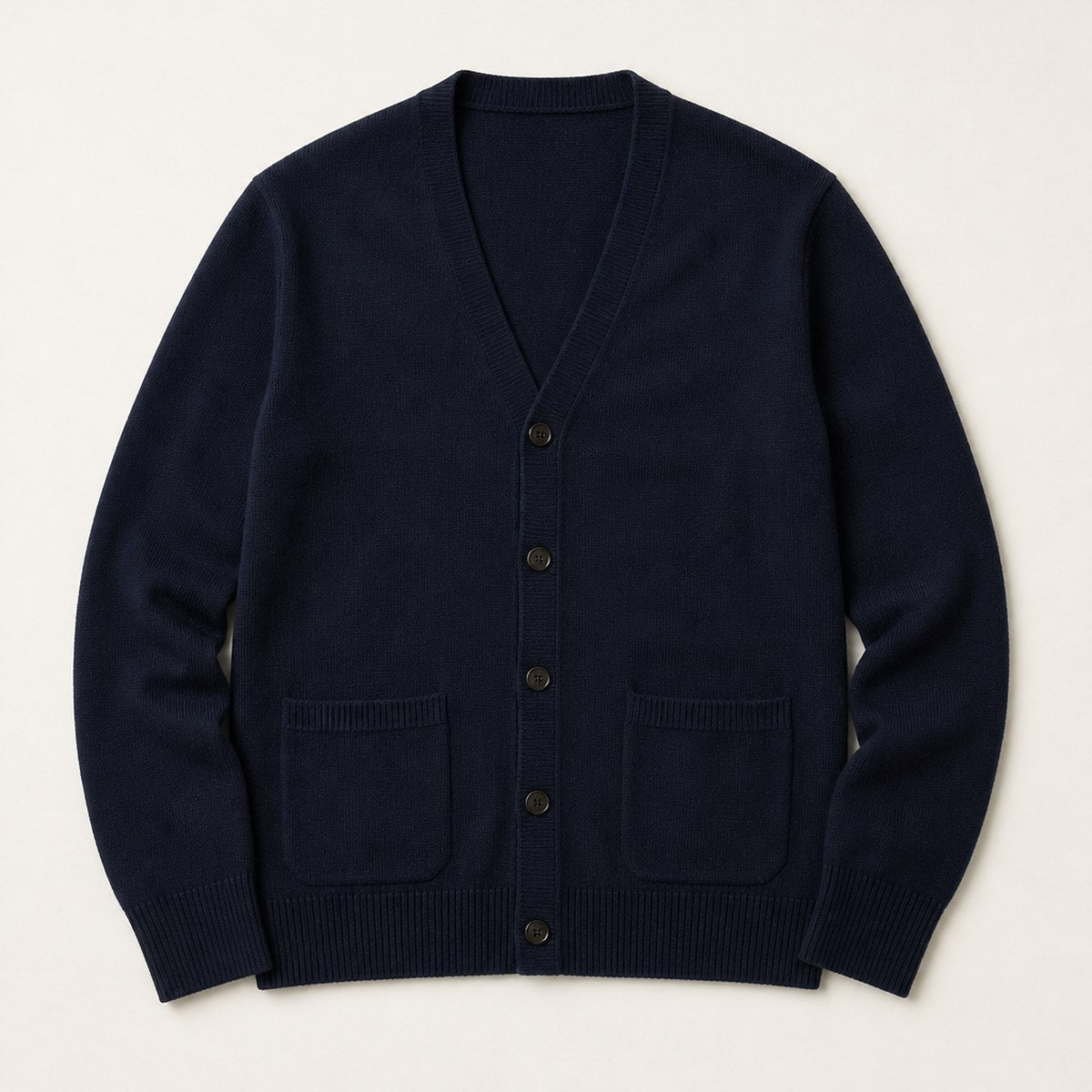 Pisa Merino Cardigan — Navy