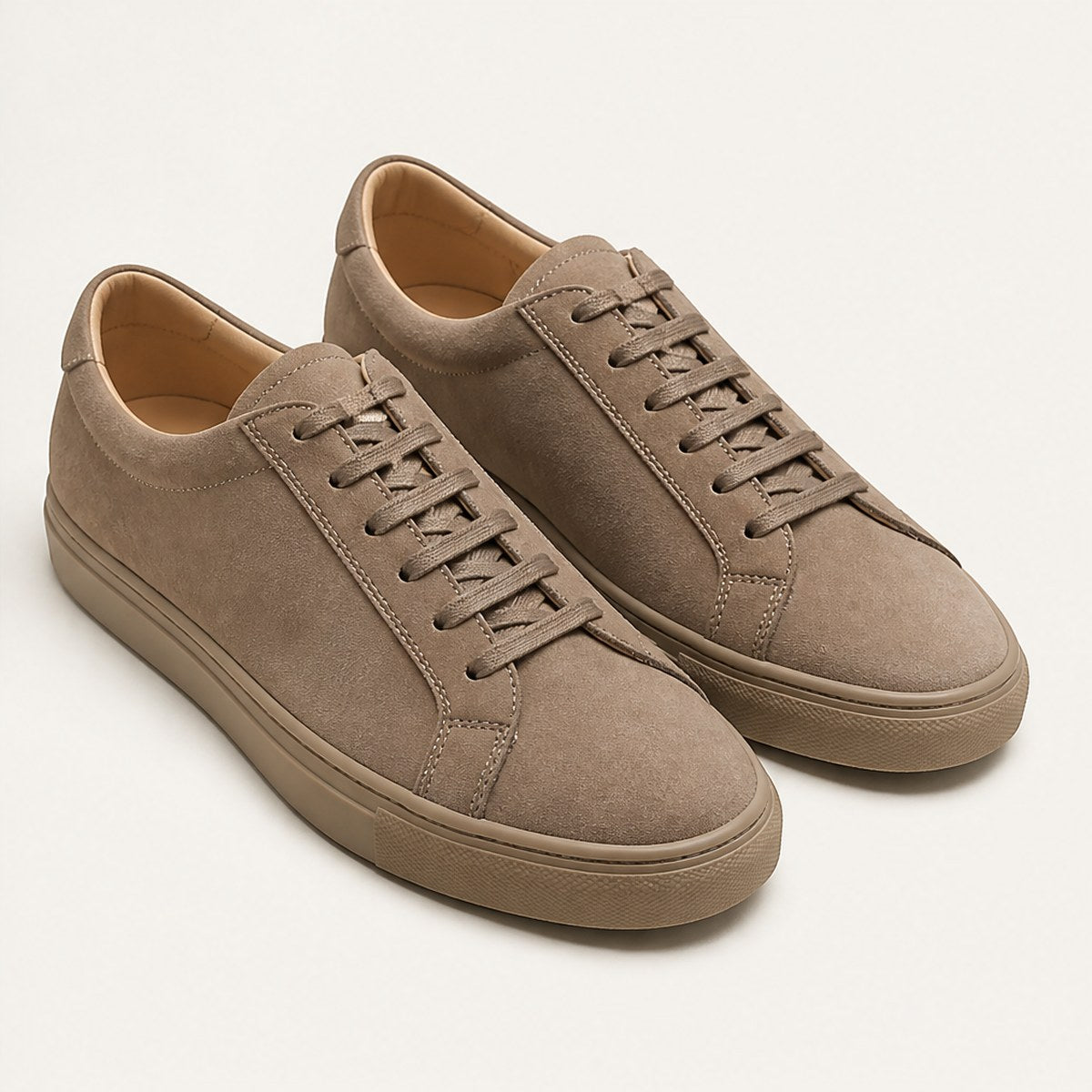 Ponente Suede Sneakers — Taupe