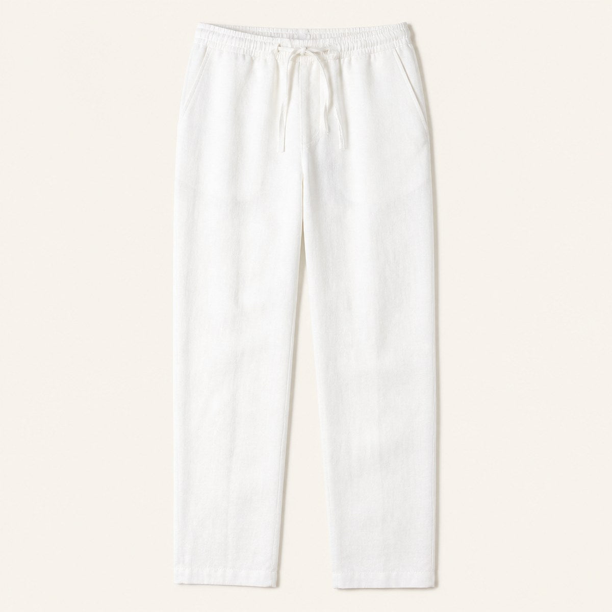 Positano Linen Trousers — White