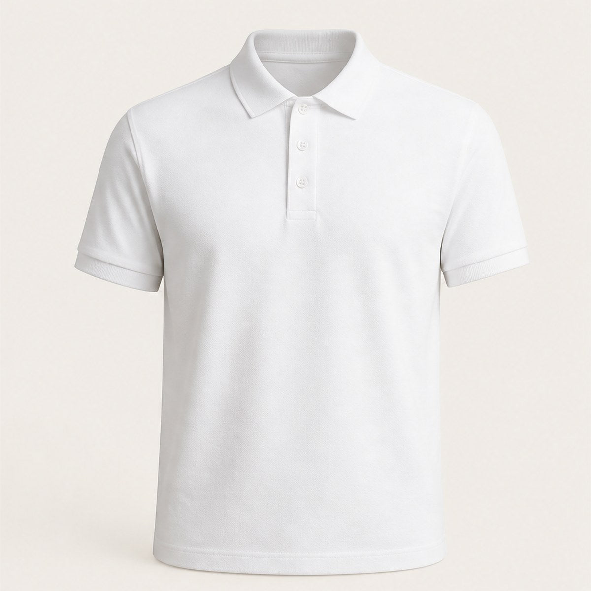Ravello Piqué Polo — White
