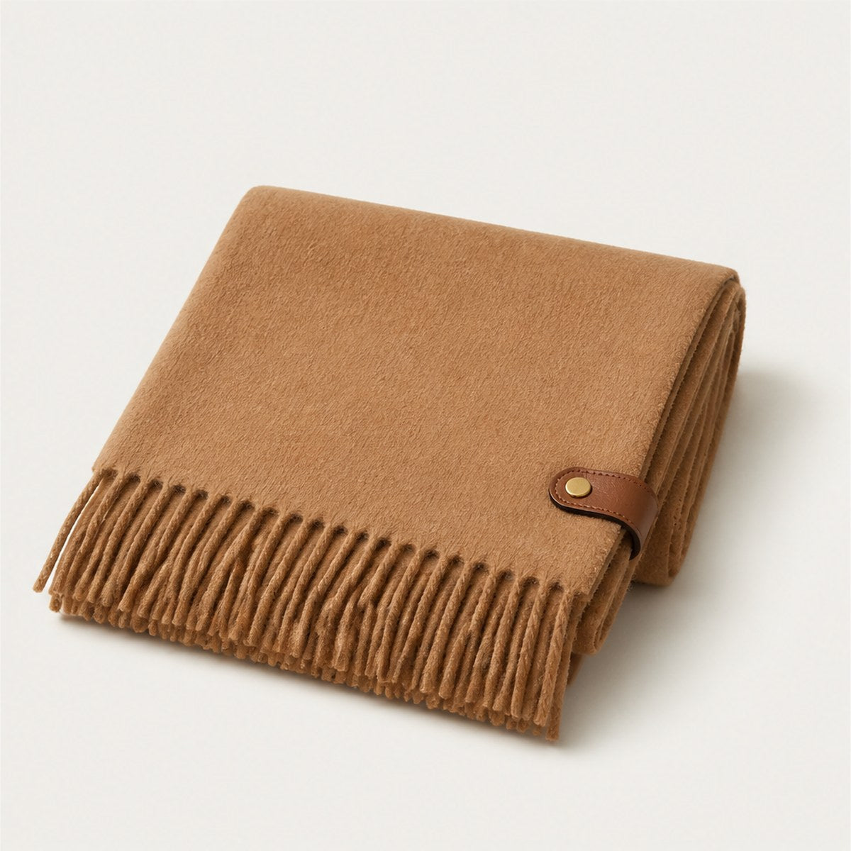 Stresa Cashmere Scarf — Camel