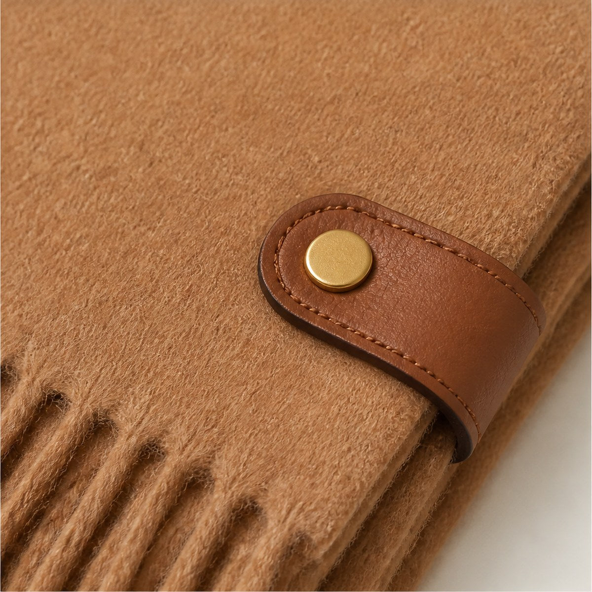 Stresa Cashmere Scarf — Camel