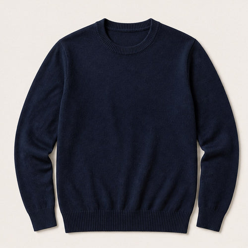 Torino Merino Crew — Navy