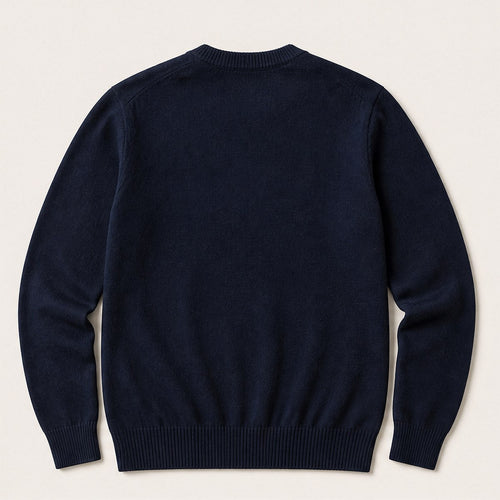 Torino Merino Crew — Navy