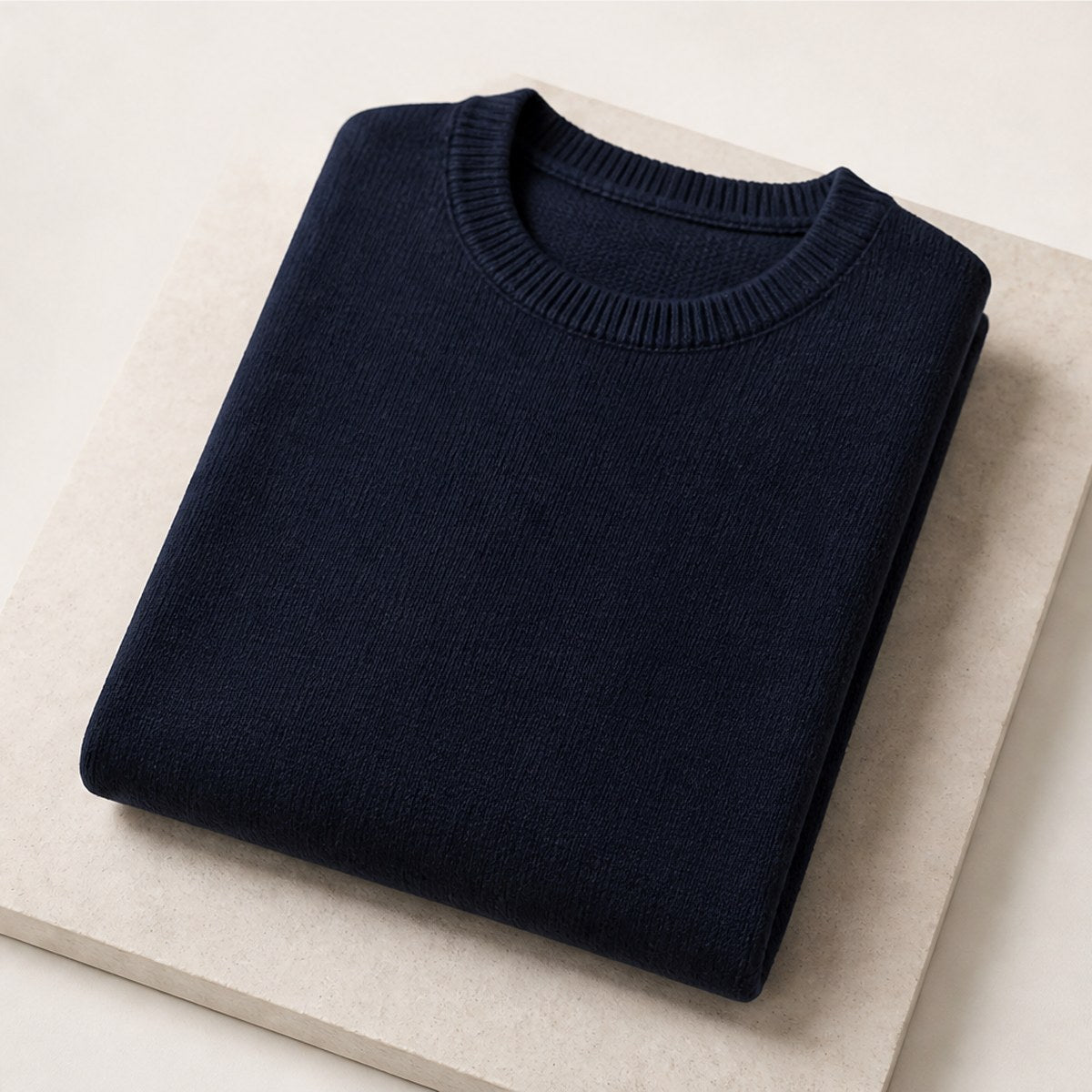Torino Merino Crew — Navy