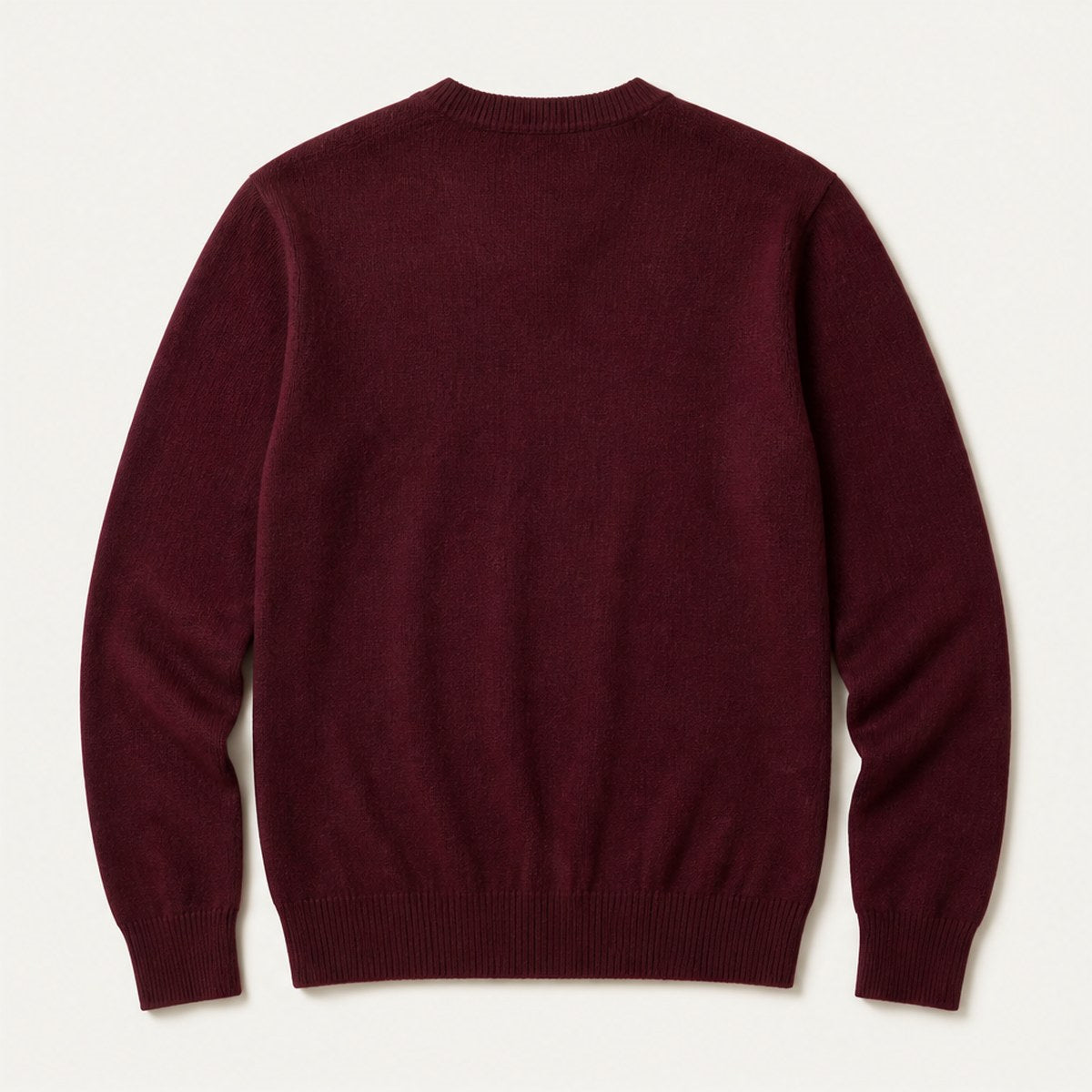Trento Cashmere V-Neck — Burgundy