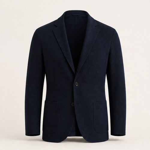 Venezia Unstructured Blazer — Navy