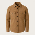 Verona Wool Overshirt — Camel