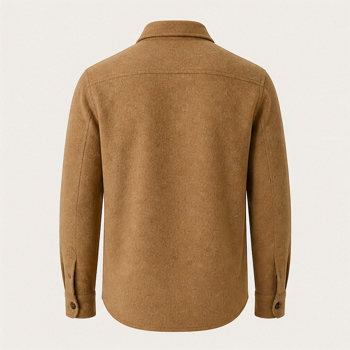 Verona Wool Overshirt — Camel
